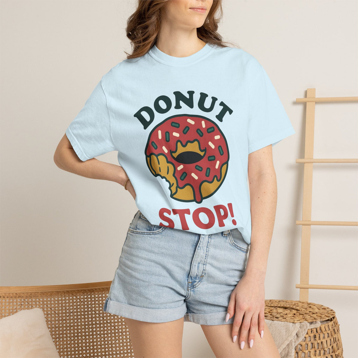 Chocolate Donut Shirt Desserts Brunch Unisex Gift Comic Tee product image 9