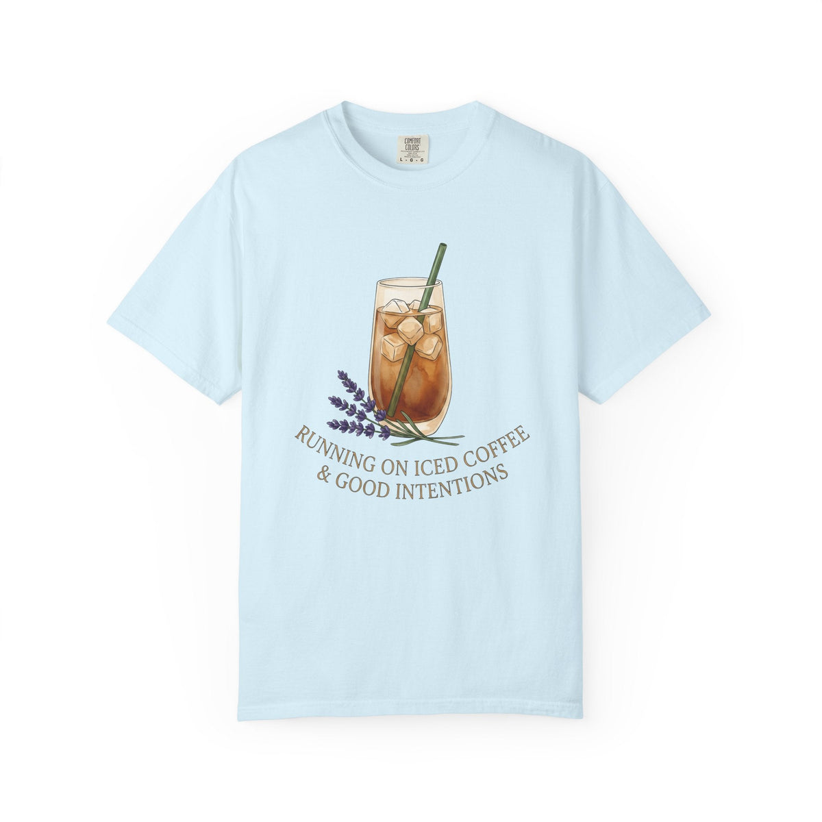 Iced Coffee Shirt Floral Unisex Gift Watercolor Tee Cold product image 2