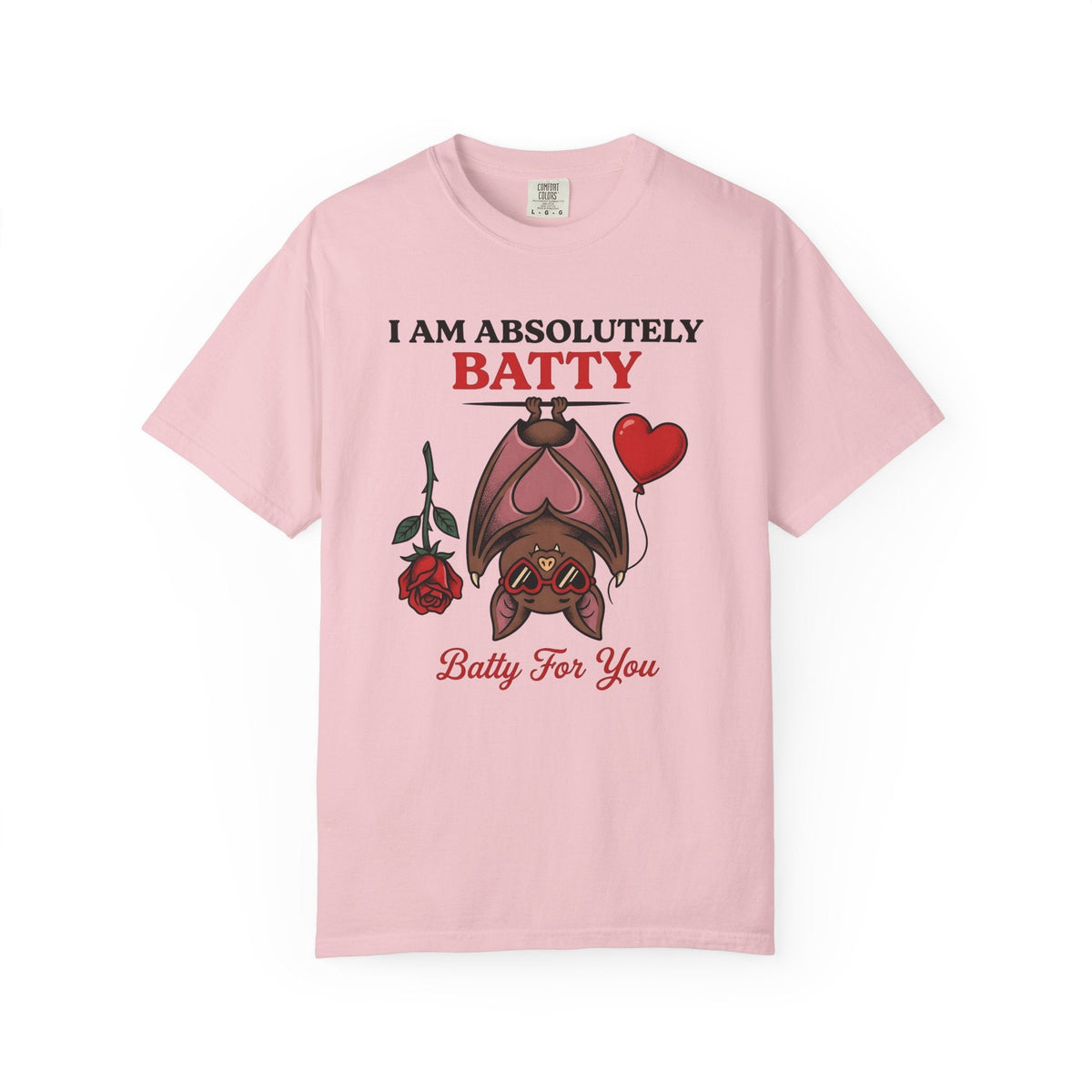 Bat Love Shirt Valentine Wildlife Unisex Gift Comic Tee product image 3