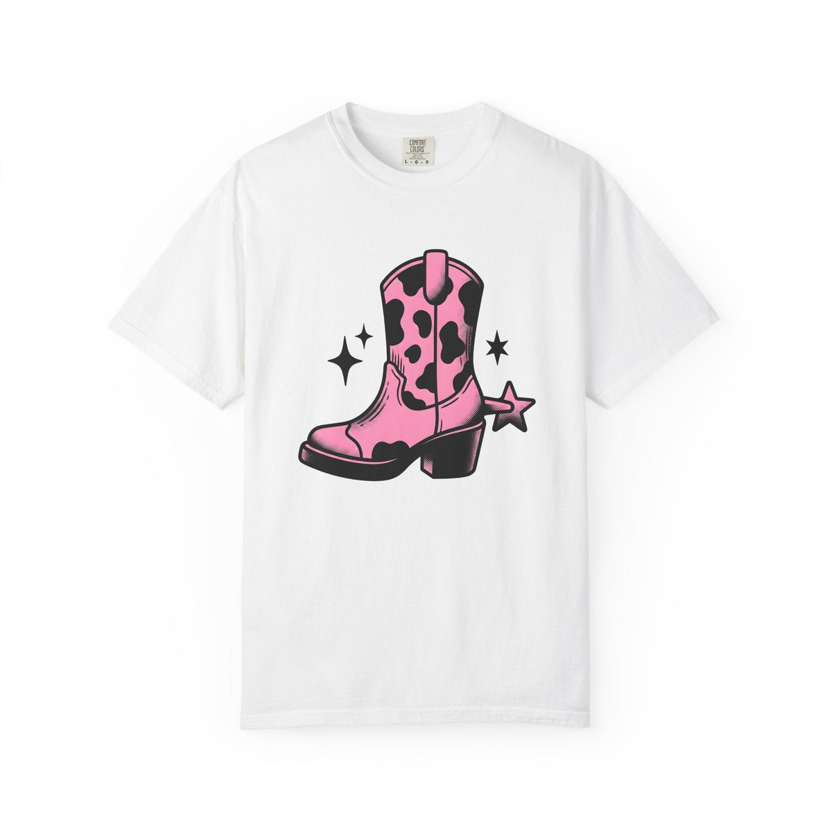 Leather Boot Shirt Cowgirl Ranch Gift for Women Comic Tee product image 1