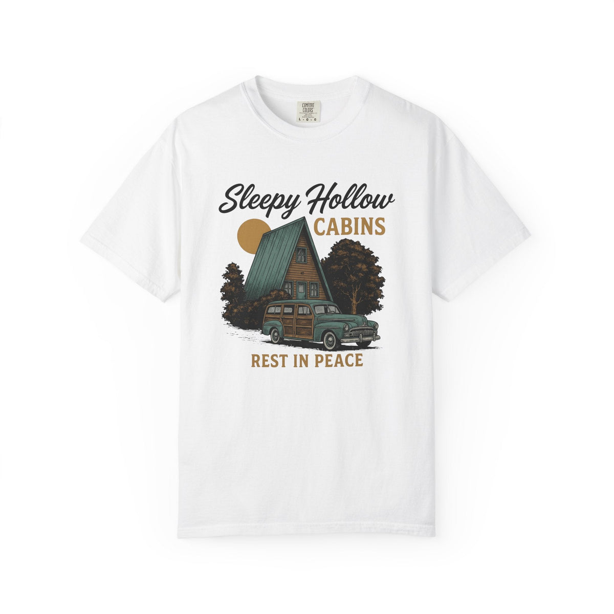 Cabin Car Shirt Halloween Spooky Unisex Gift Vintage Tee Rv product image 1