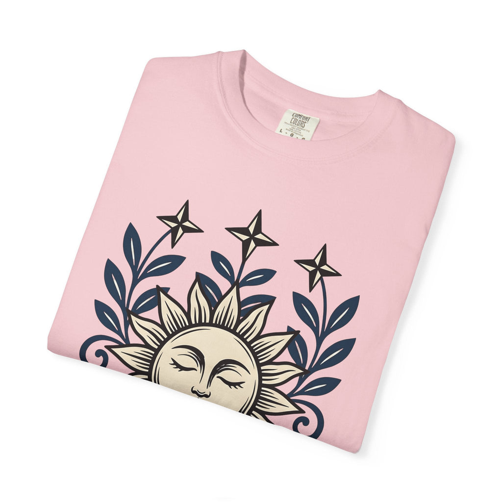 Sun Face Shirt Boho Chic Stars Unisex Gift Folk Tee T-Shirt product image 11
