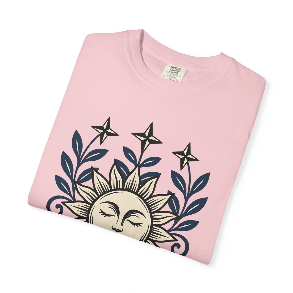 Sun Face Shirt Boho Chic Stars Unisex Gift Folk Tee T-Shirt product image 11