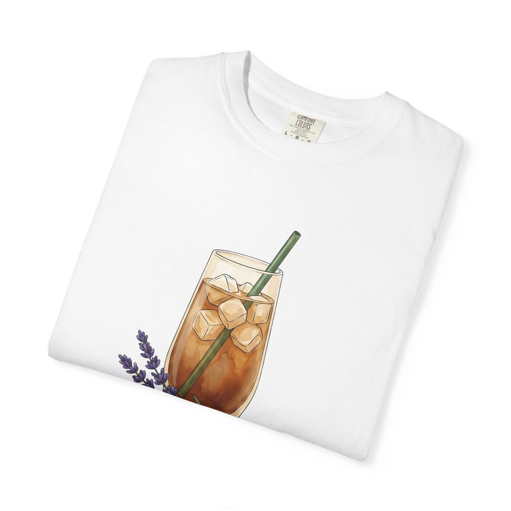 Iced Coffee Shirt Floral Unisex Gift Watercolor Tee Cold product image 5