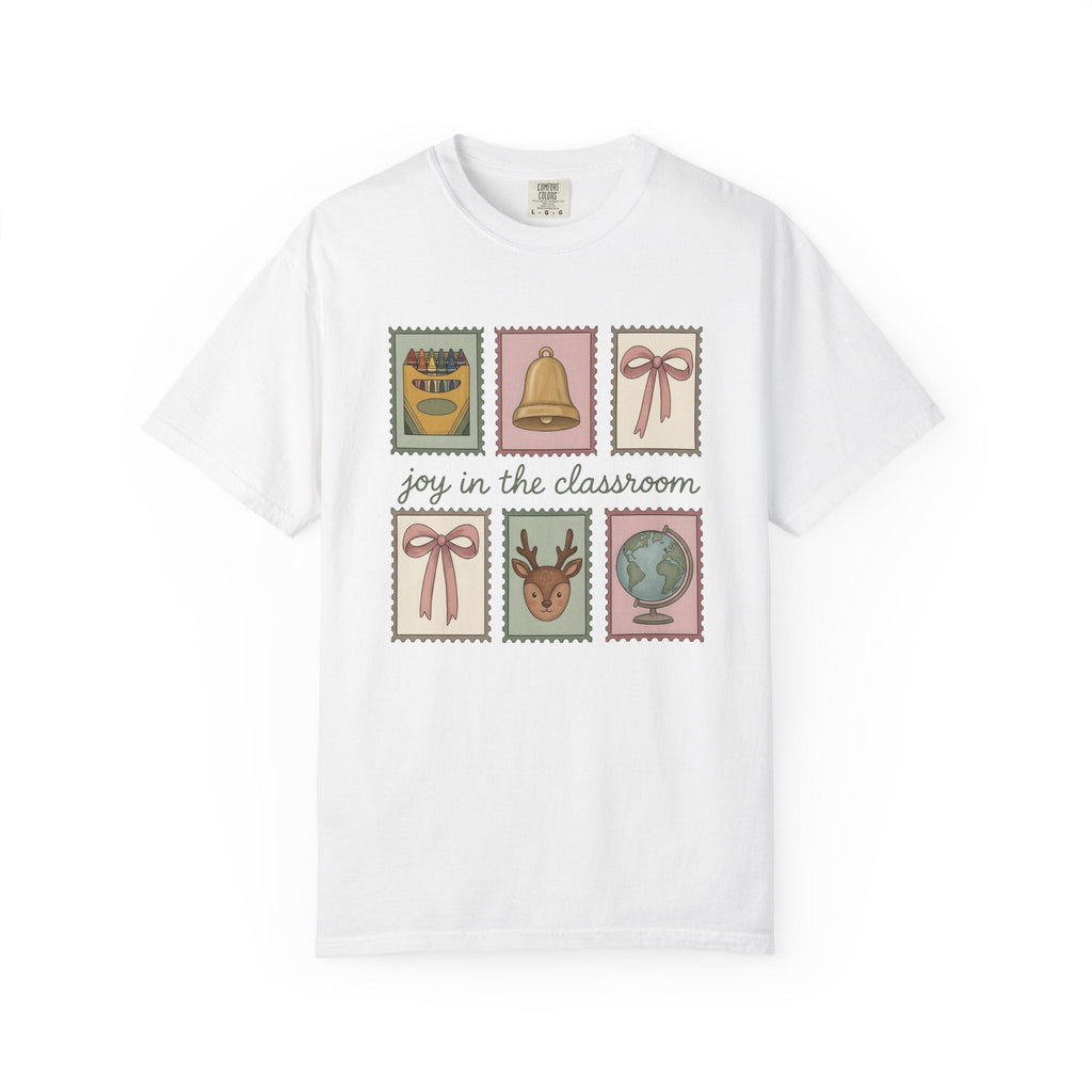 Classroom Rubber Stamps Whimsical T-Shirt – Teacher School product image 1