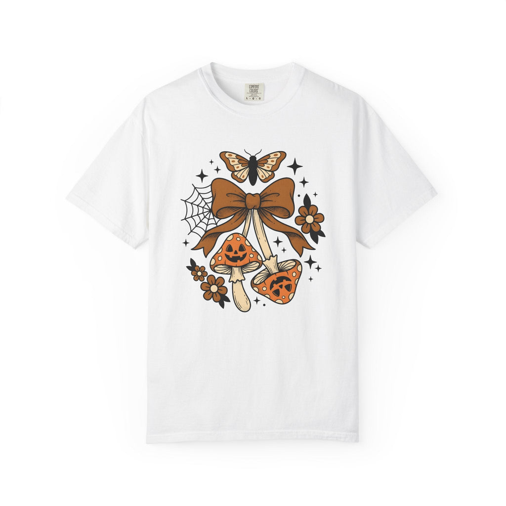 Jack O Lantern Fungi Ink T-Shirt – Dark Halloween Mushroom product image 1