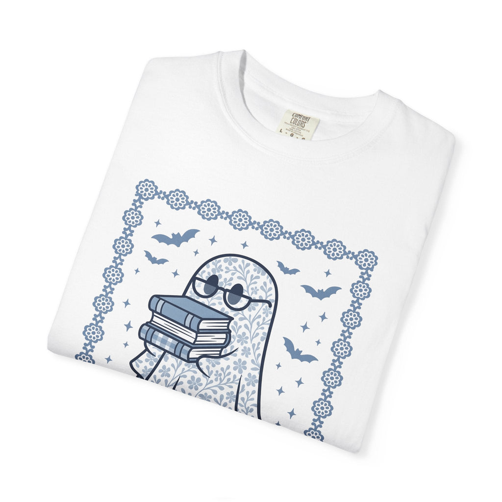 Ghost Books Shirt Librarian Halloween Unisex Gift Floral product image 5