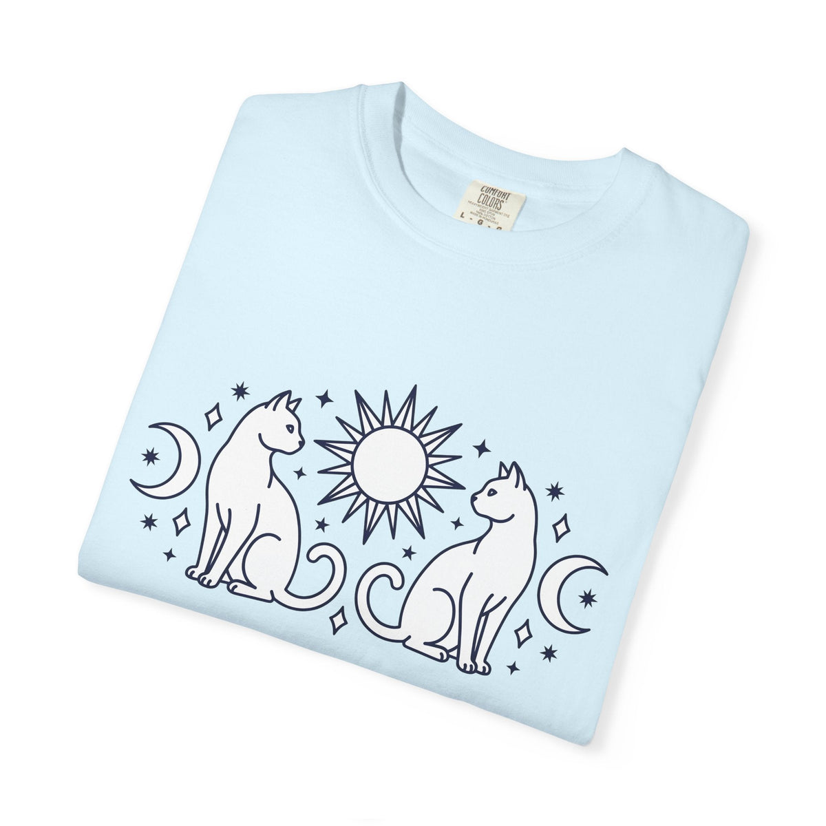 Magical Cats Shirt Cat Astrology Unisex Gift Outline Tee product image 8