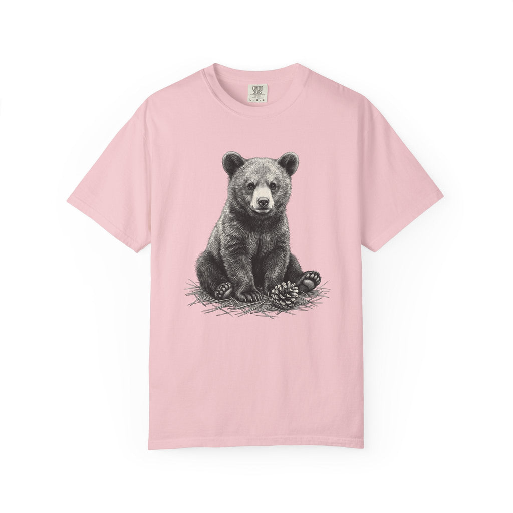 Bear Baby Shirt Animals Fauna Gift Women Sketch Tee Cub product image 3