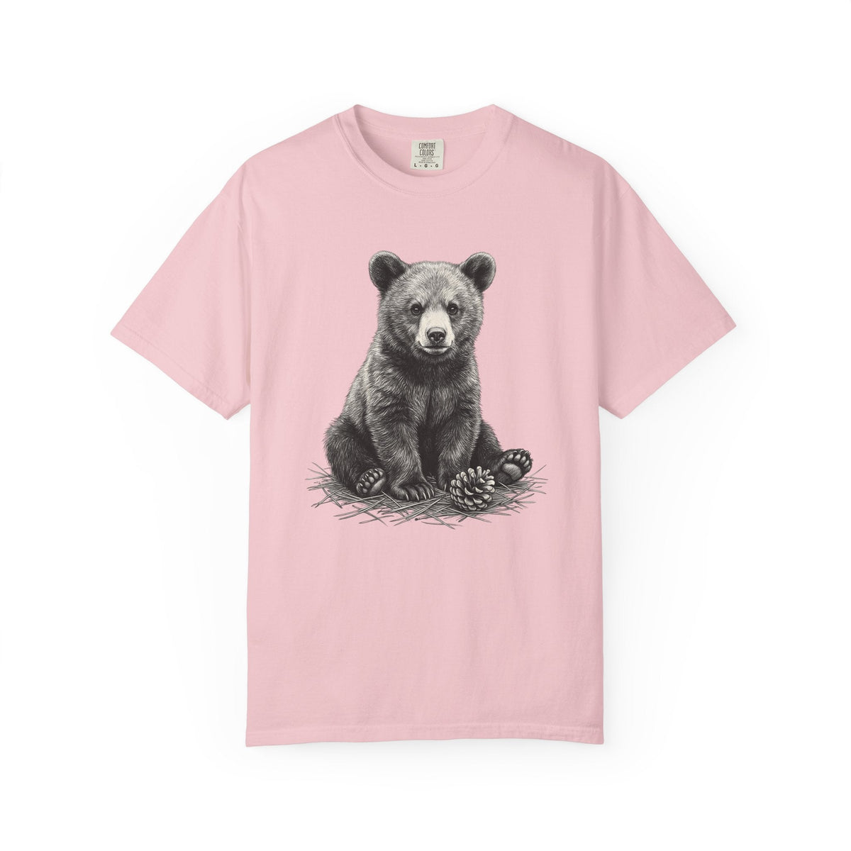 Bear Baby Shirt Animals Fauna Gift Women Sketch Tee Cub product image 3