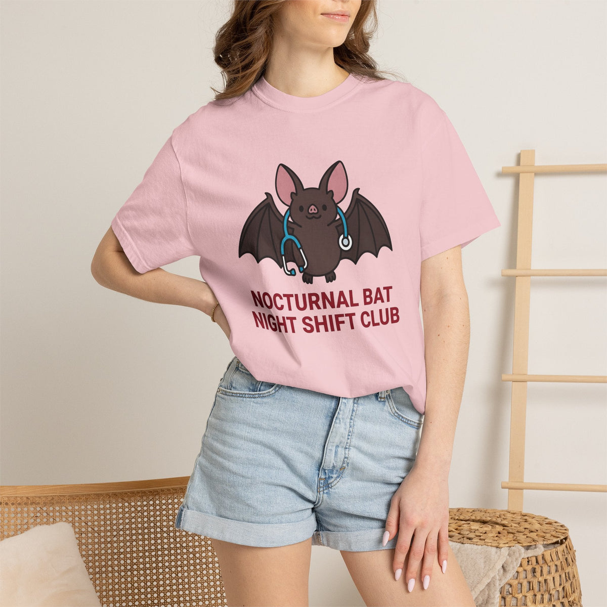 Bat Health Monitor Shirt Nurses Overnight Shift Unisex Gift product image 13