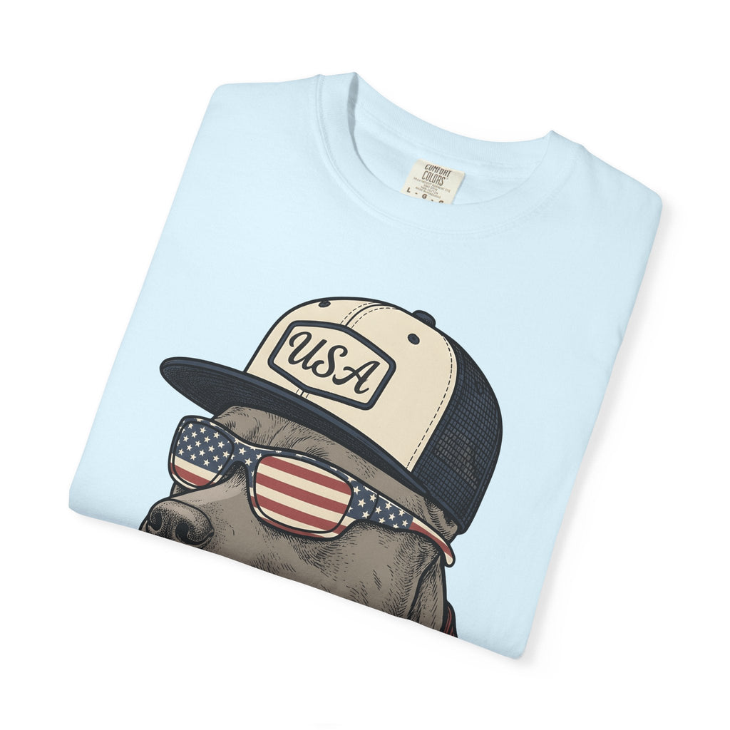 Flag Dog Shirt America Gift Women Classic Tee Bulldog product image 8