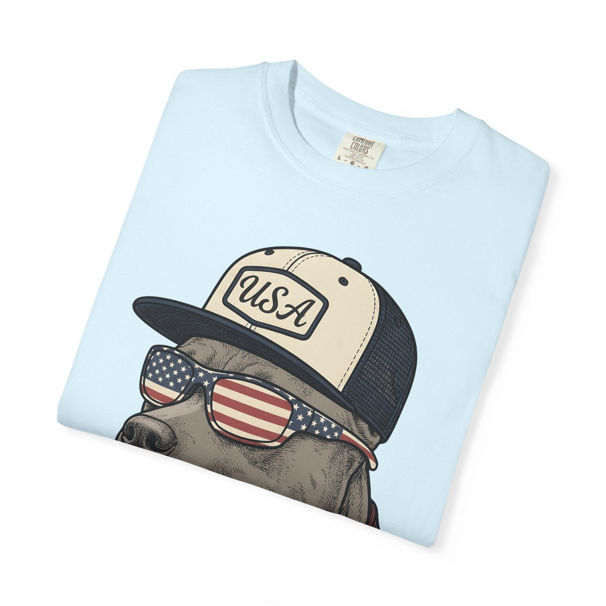 Flag Dog Shirt America Gift Women Classic Tee Bulldog product image 8