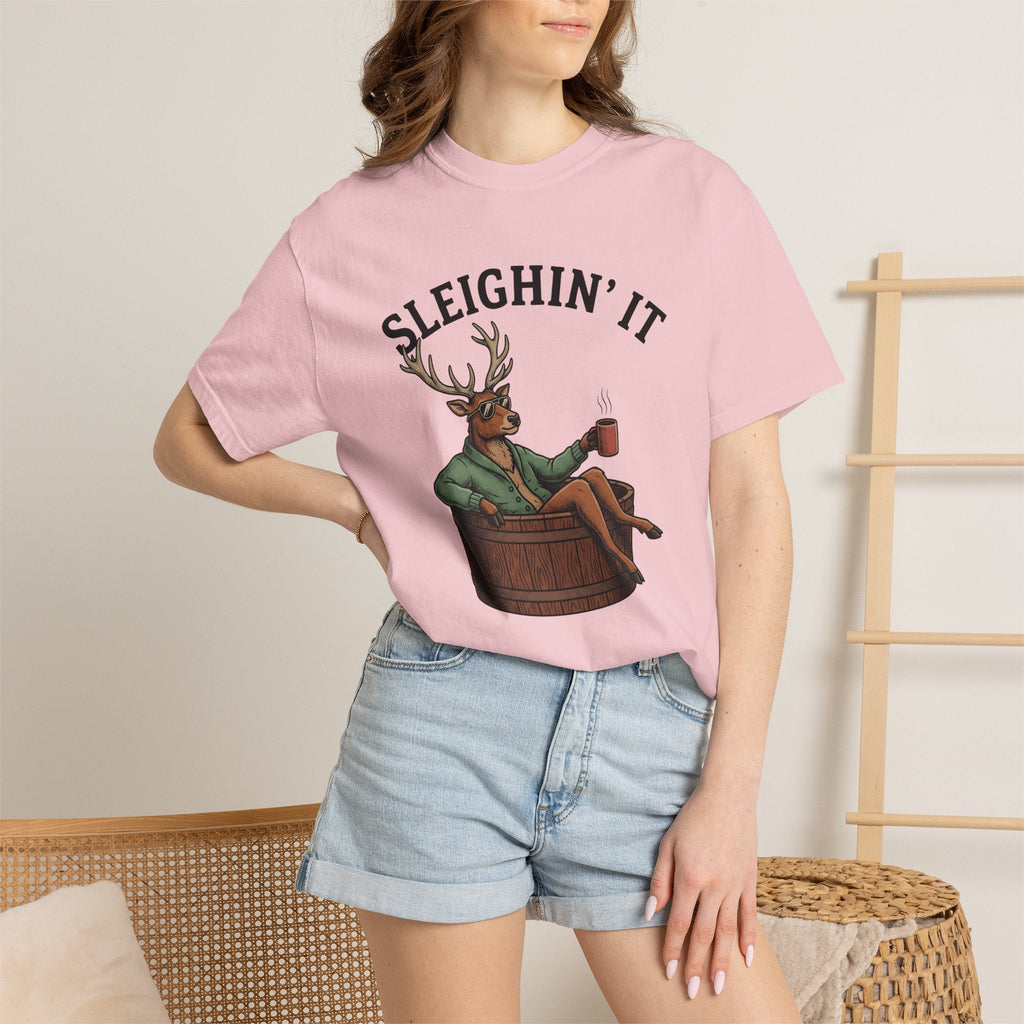 Stag Hot Tub Retro T-Shirt – Funny Christmas Deer Vacation product image 12