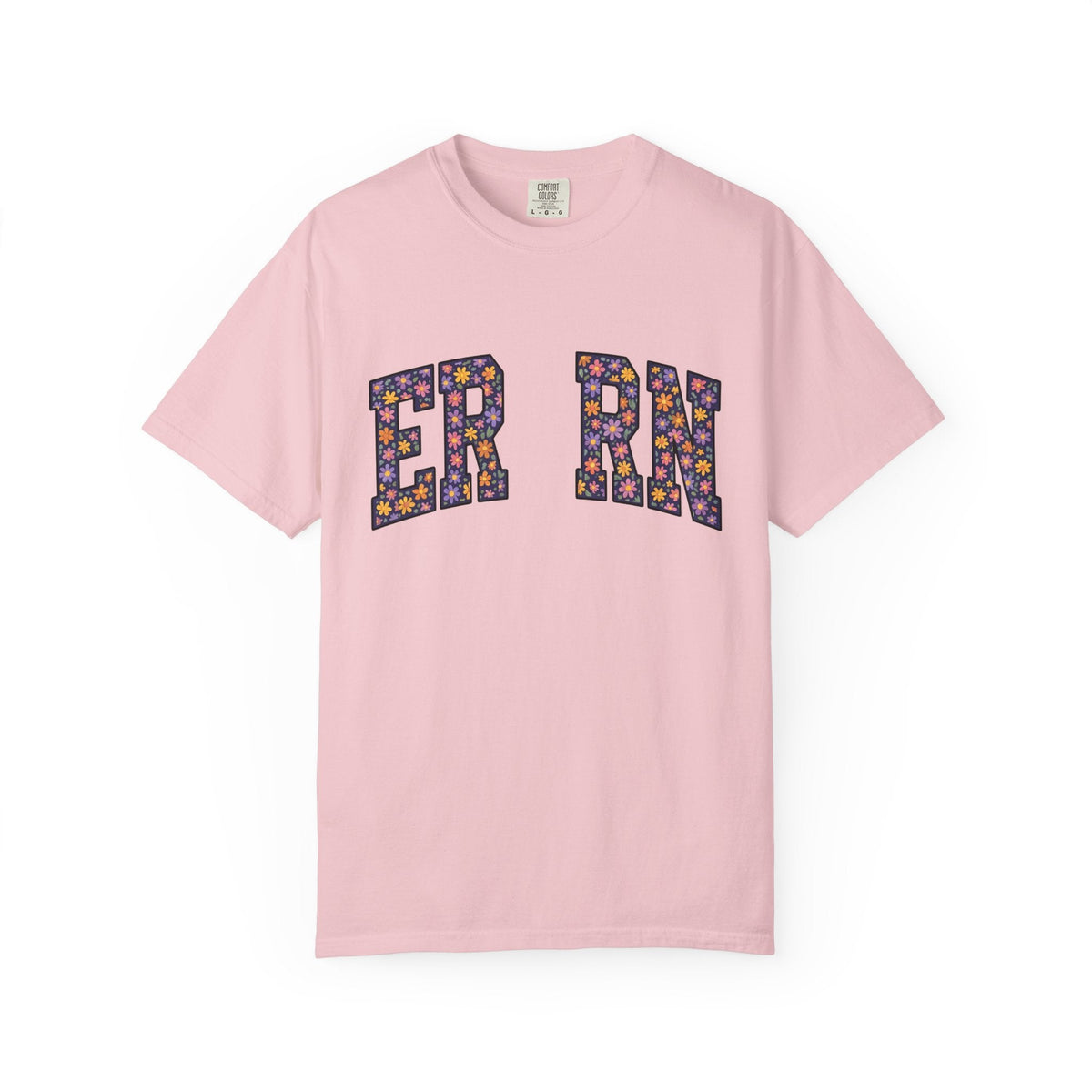 Flower Monogram Shirt Nurses Gratitude Unisex Gift Strong product image 3