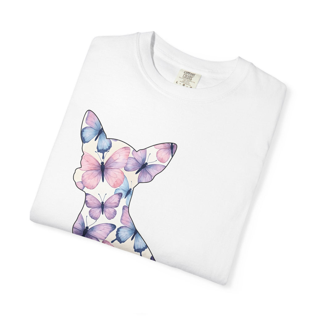 Chihuahua Butterfly Design Shirt Dog Fauna Gift Women product image 5
