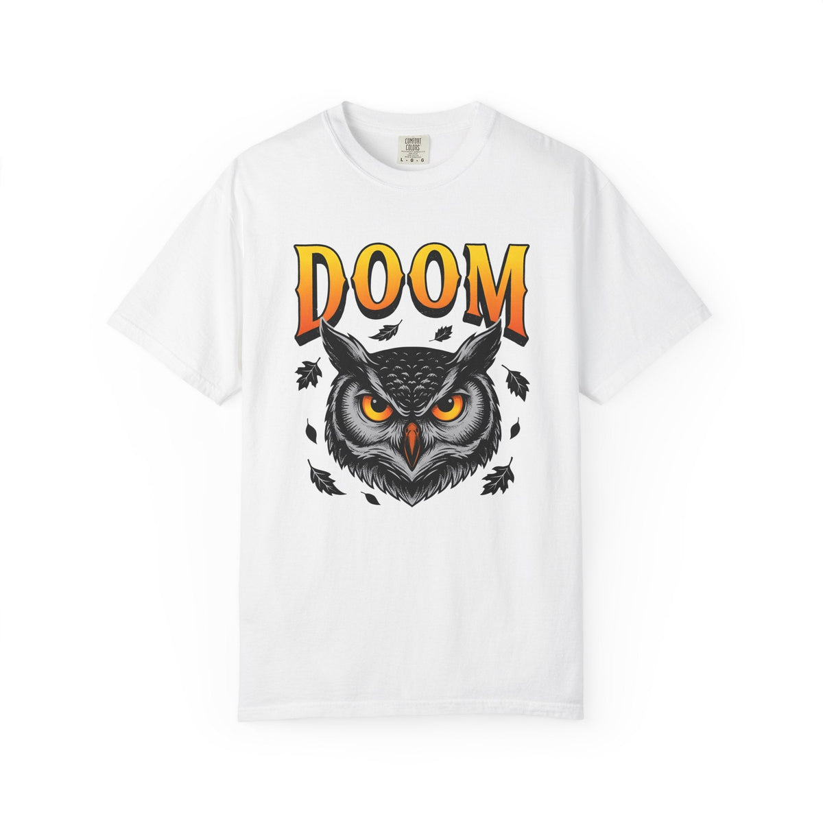 Owl Face Creepy T-Shirt – Spooky Halloween Wildlife product image 1