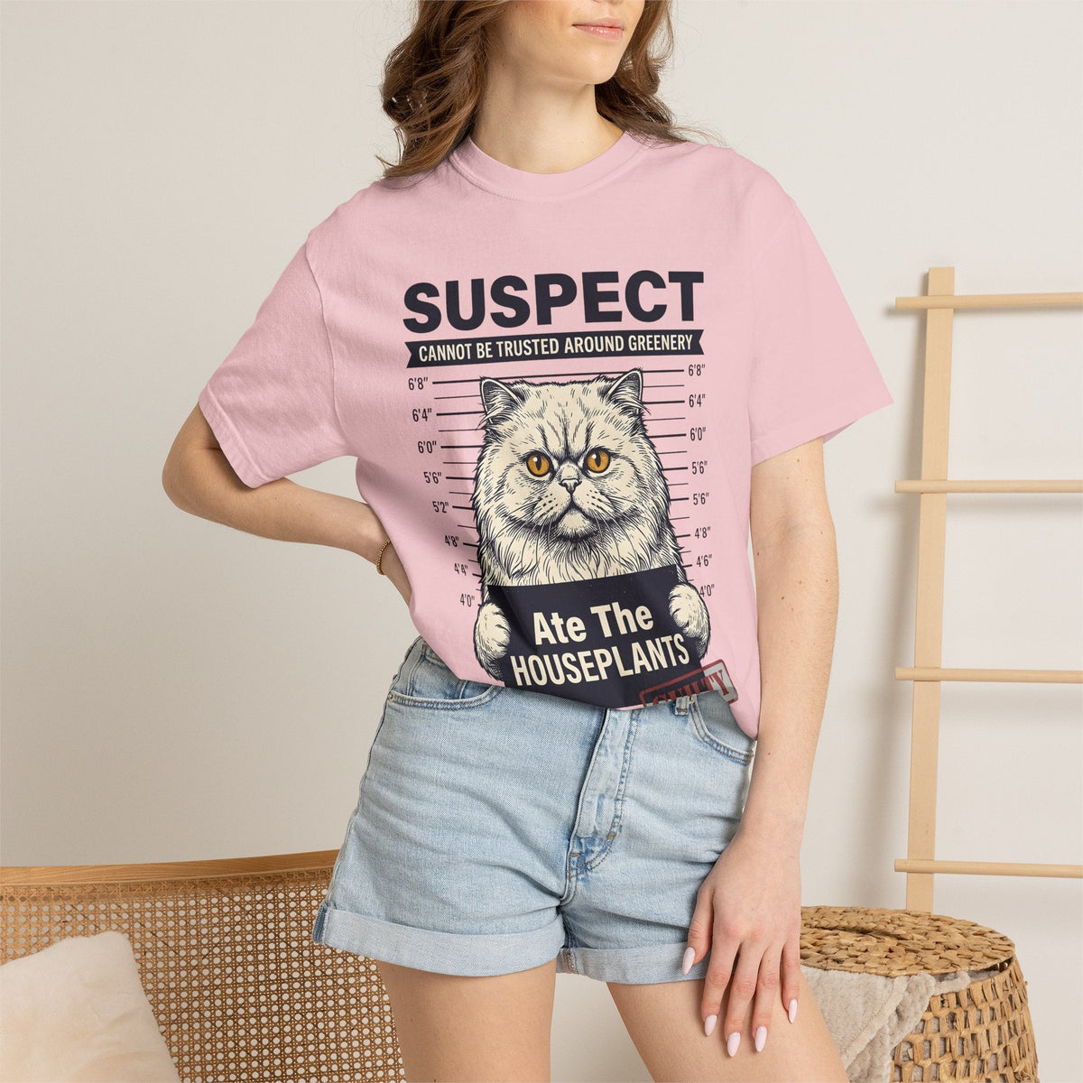 Fluffy Cat Shirt Humor Unisex Gift Vintage Tee Kitten product image 12