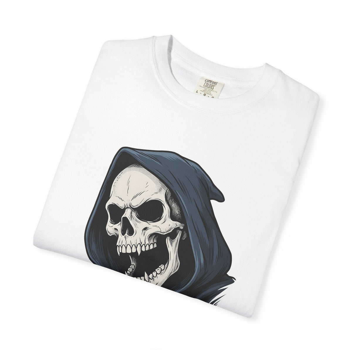 Grim Reaper Tattoo Style T-Shirt – Spooky Halloween Dark product image 6