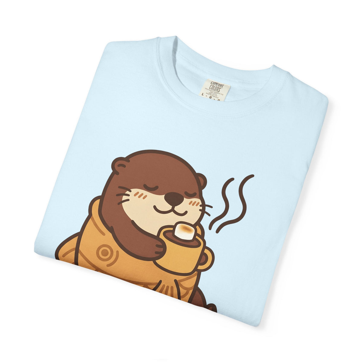 Otter Cupcake Shirt Coffee Wildlife Unisex Gift Cute Tee product image 8