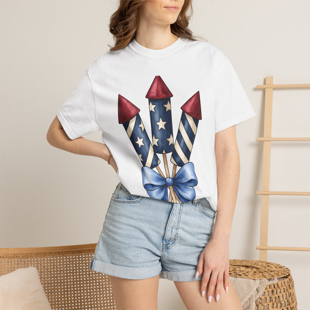 Firework Rockets Shirt 4th Of July Americana Unisex Gift product image 6