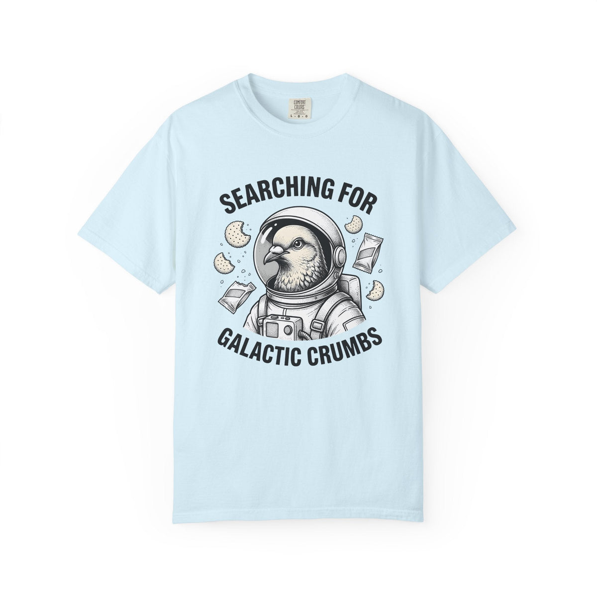 Space Bird Cartoon T-Shirt – Funny Pet Comic Design, Unisex product image 2