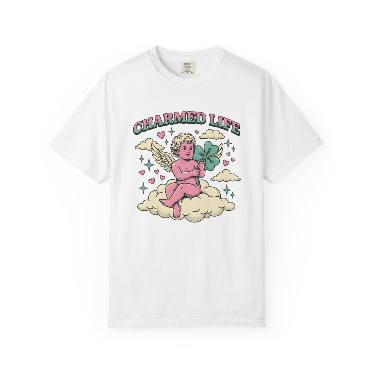 Angel Clover Shirt St Patricks Day Luck Unisex Gift Vintage product image 1