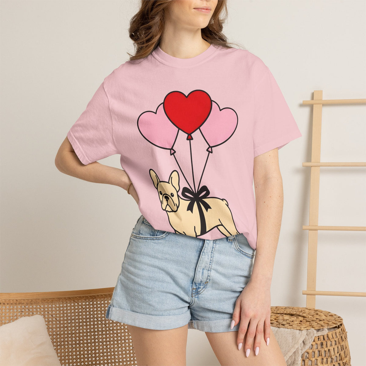 French Bulldog Shirt St. Valentine's Day Puppies Unisex product image 12