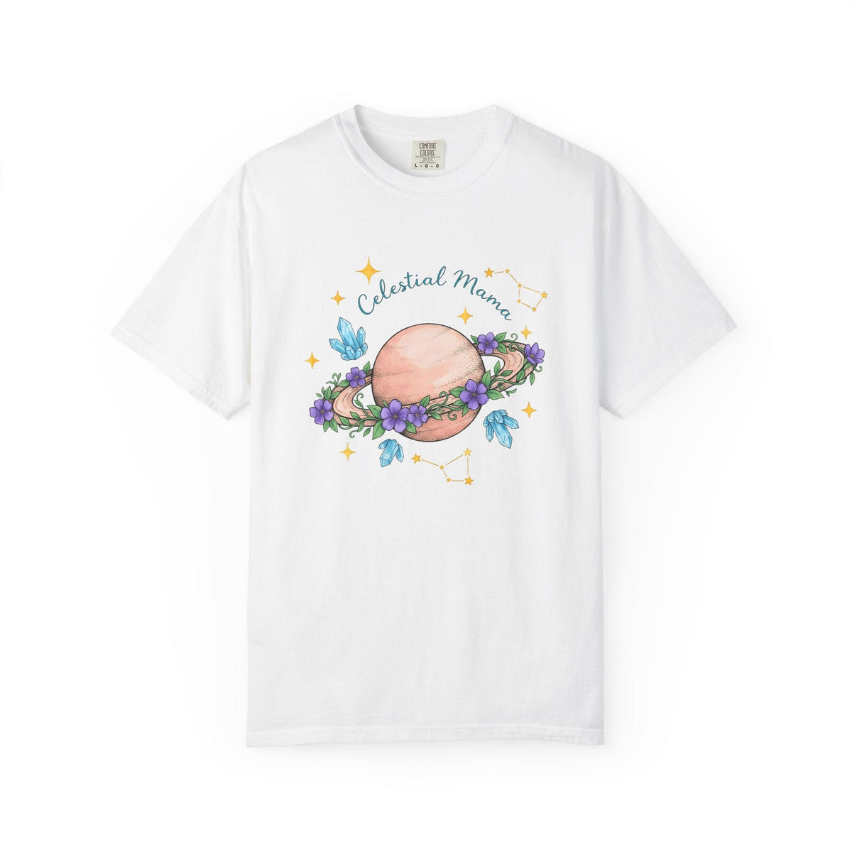 Flower Planet Shirt Boho Chic Astrology Unisex Gift Fantasy product image 1