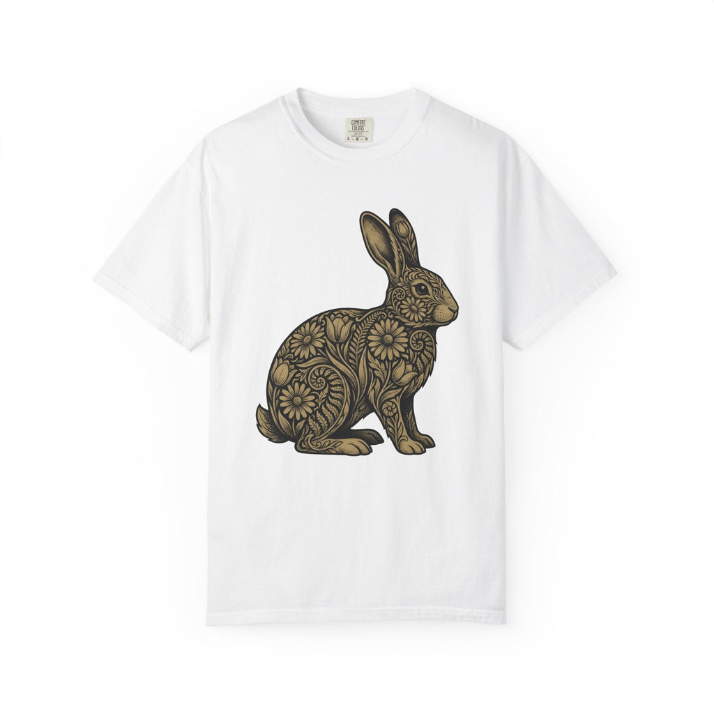 Floral Rabbit Shirt Easter Animal Unisex Gift Boho Tee product image 1