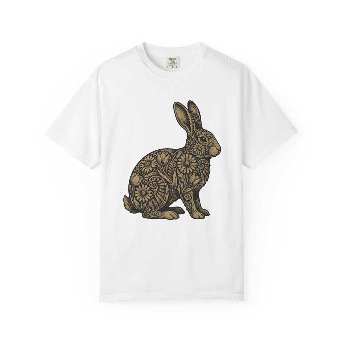 Floral Rabbit Shirt Easter Animal Unisex Gift Boho Tee product image 1