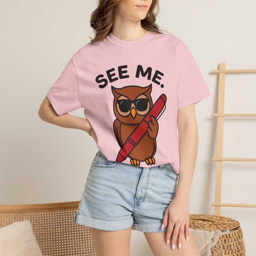 Owl Sunglasses Hand-Drawn T-Shirt – Cool Teacher Learning product image 12