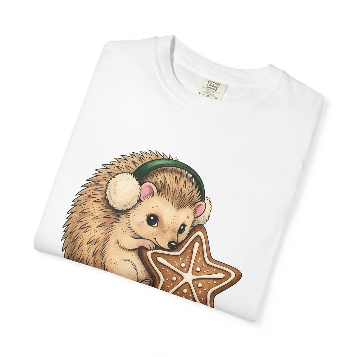Hedgehog Cookie Shirt Animals Holiday Unisex Gift Cute Tee product image 5