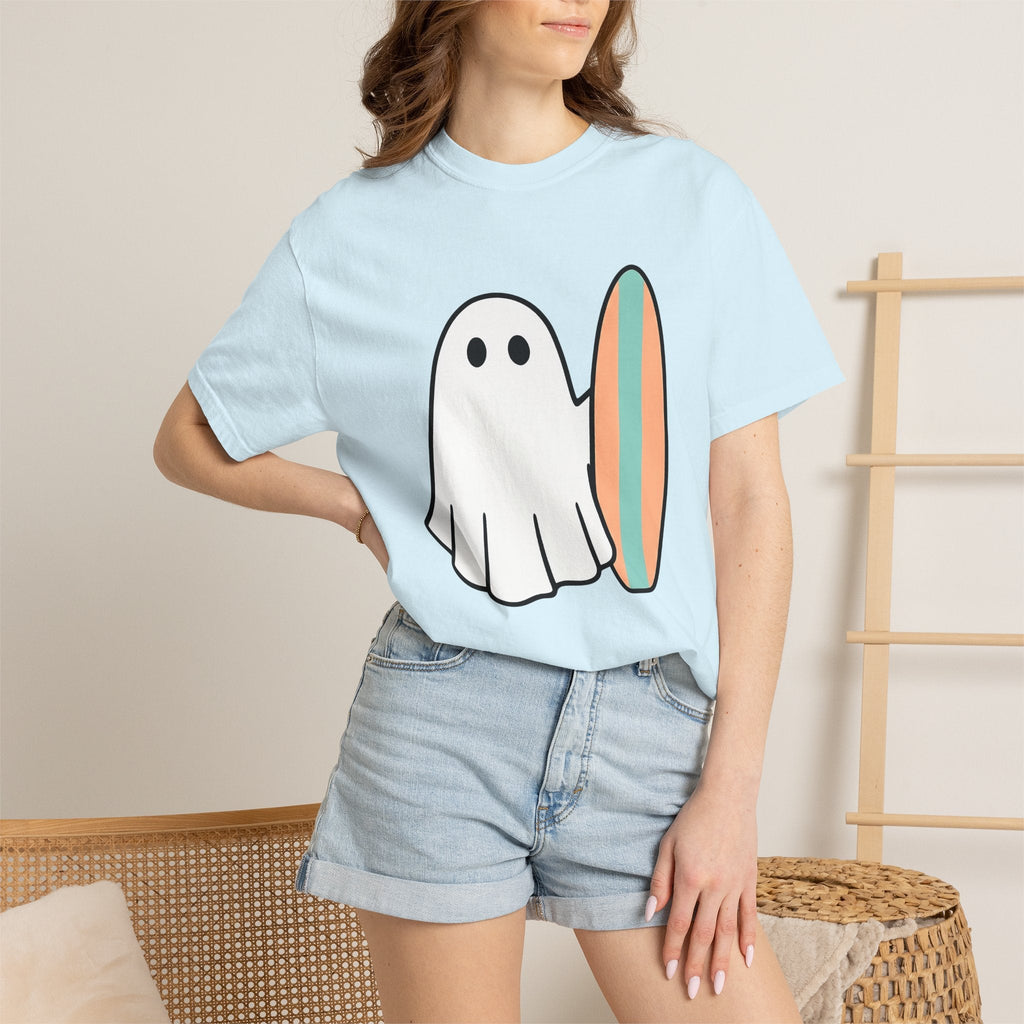 Ghost Wave Shirt Surfing Shore Unisex Gift Simple Tee product image 10