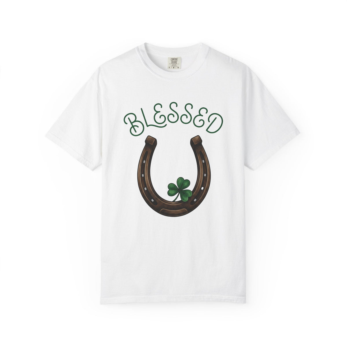 Shamrock Horseshoe Shirt St Patrick's Day Amulet Unisex product image 1
