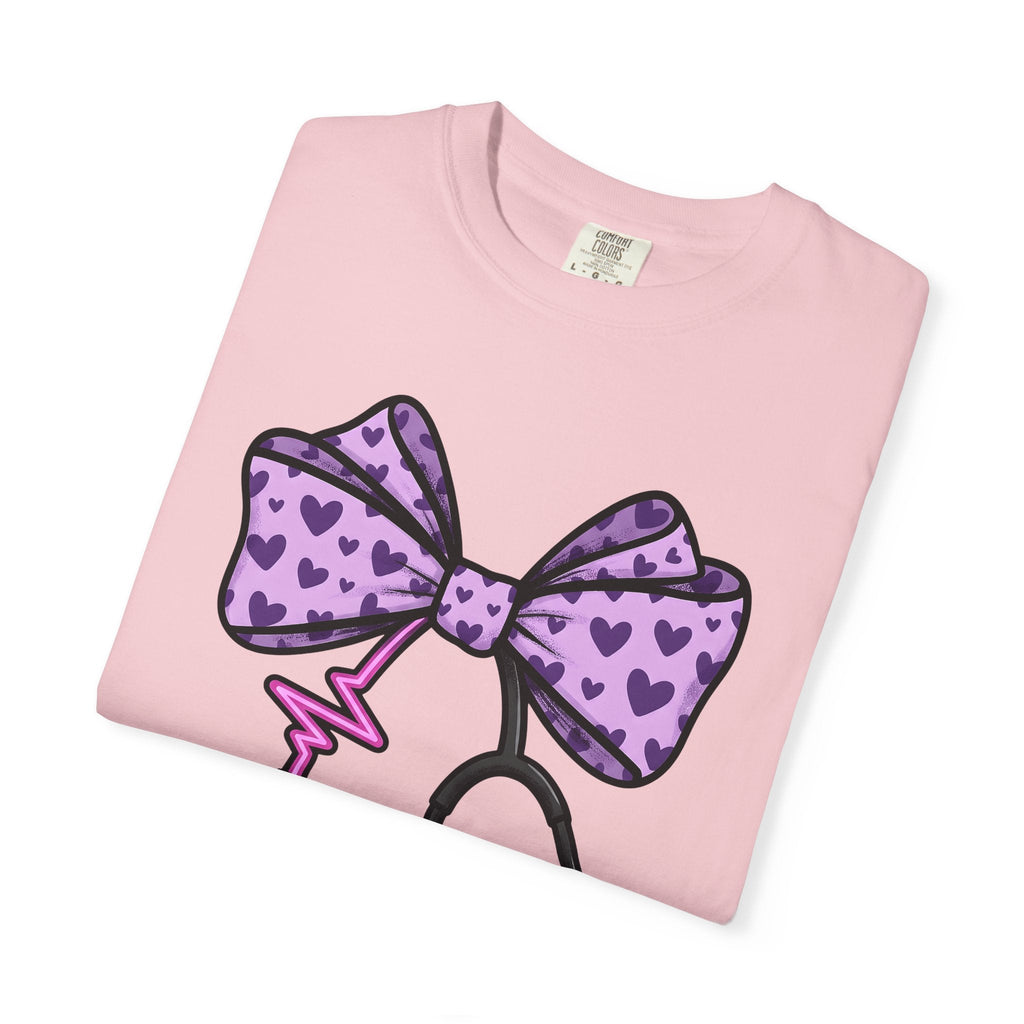 Heart Bow Stethoscope Shirt Nurses Clinic Unisex Gift product image 11