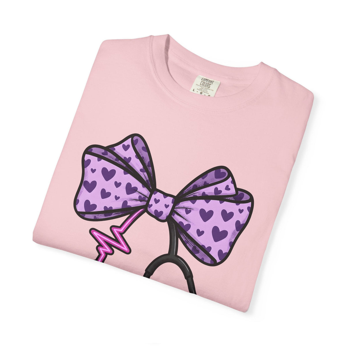 Heart Bow Stethoscope Shirt Nurses Clinic Unisex Gift product image 11