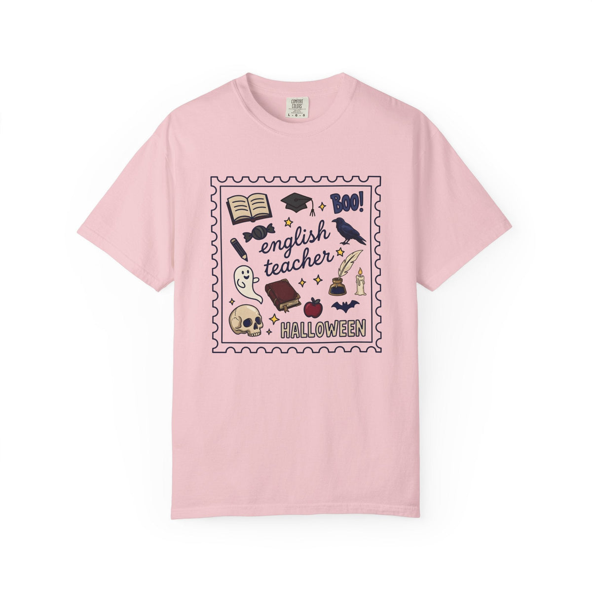 Halloween Teacher Sketch T-Shirt – Spooky Educator Design product image 3