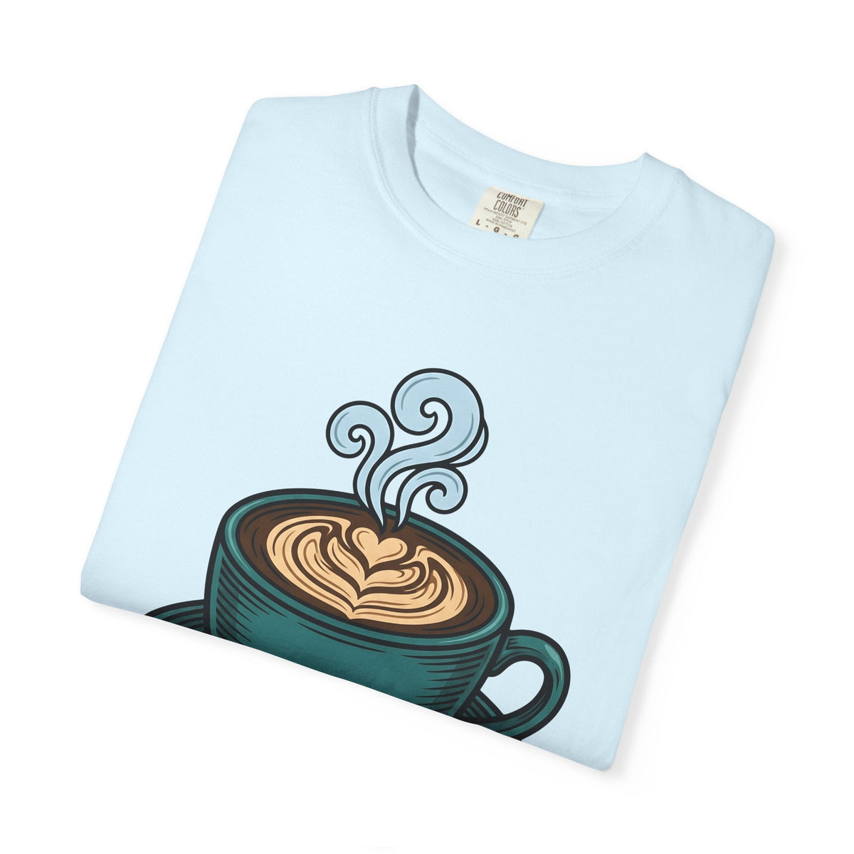 Coffee Cup Shirt Coffee Foodie Unisex Gift Hand Drawn Tee Mug T-Shirt Coffee Fan
