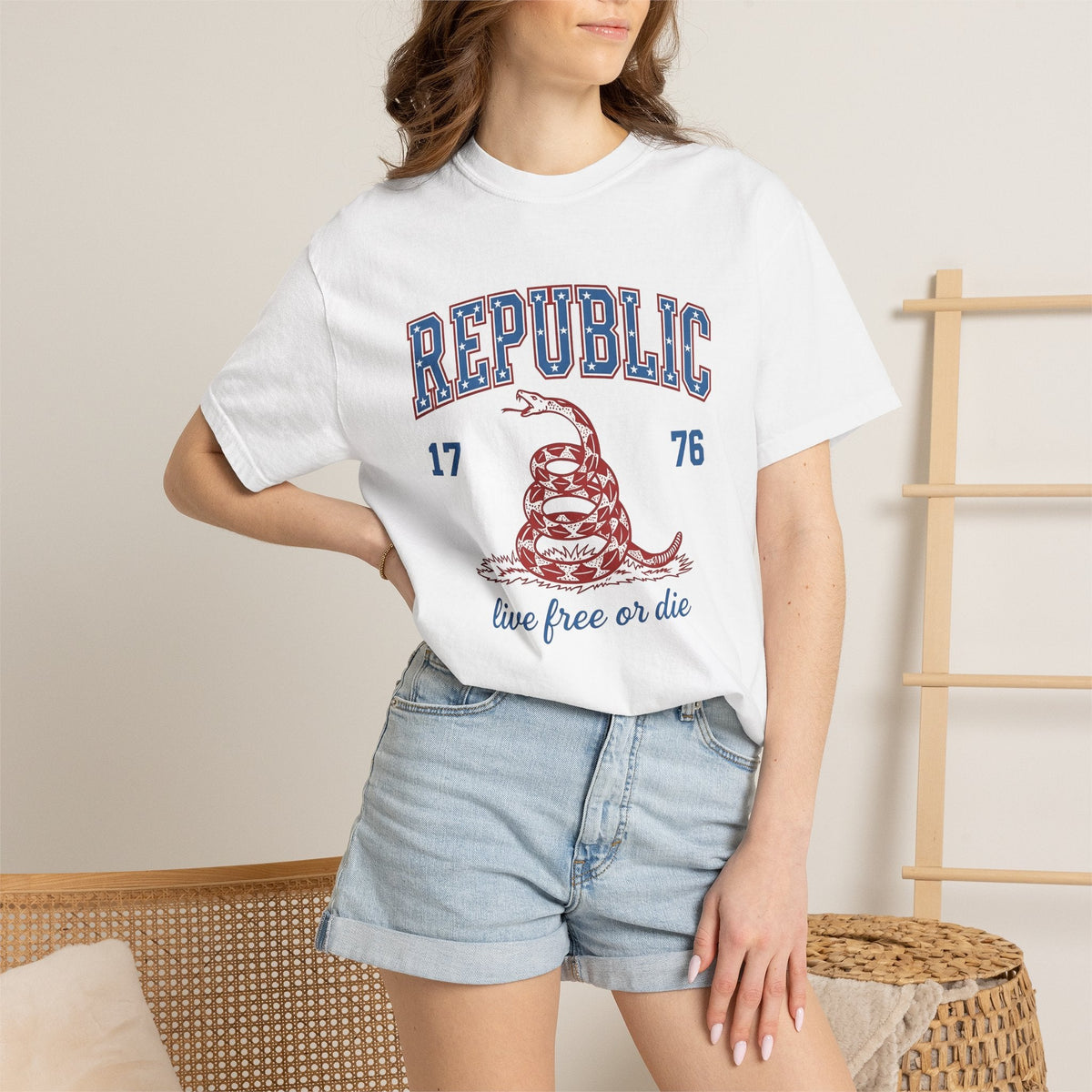 Rattlesnake Graphic Shirt America Freedom Unisex Gift product image 6