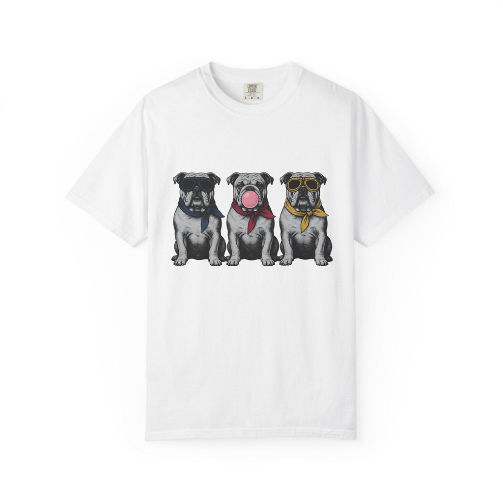 Bulldog Pack Shirt Dog Funny Gift Women Retro Tee T-Shirt product image 1