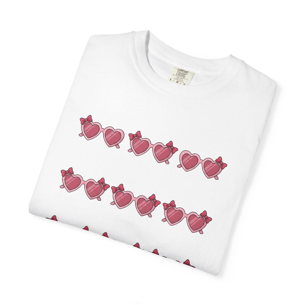 Heart Glasses Shirt Moms Adorable Gift for Women Cartoon product image 5