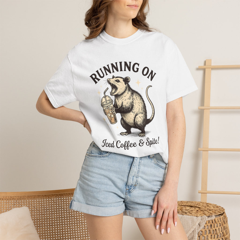 Possum Cafe Shirt Coffee Creatures Unisex Gift Antique Tee product image 6