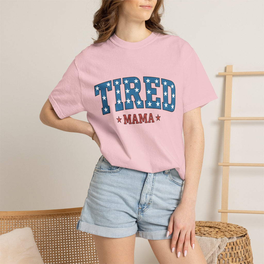 Star Pattern Lettering Shirt Moms Flag Gift for Women product image 12