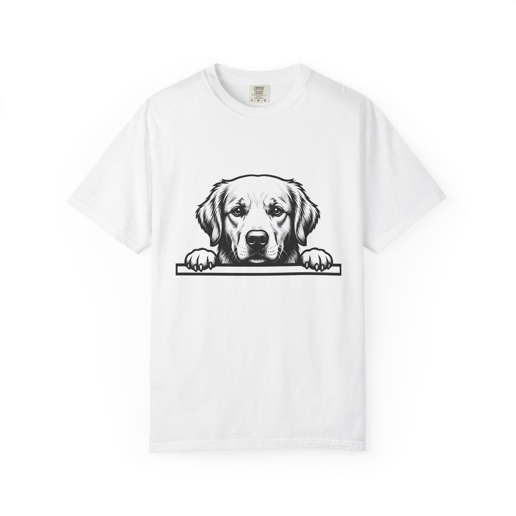 Golden Retriever Shirt Dog Pets Gift Women Line Art Tee product image 1