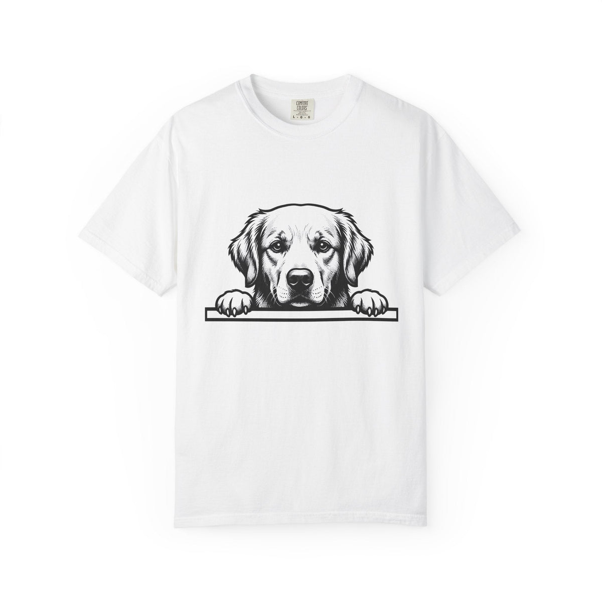 Golden Retriever Shirt Dog Pets Gift Women Line Art Tee product image 1