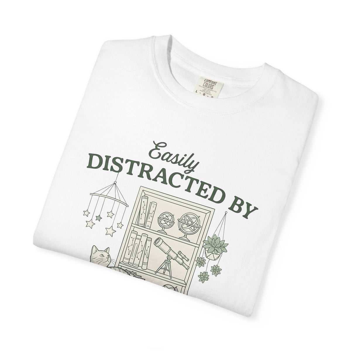 Kitten Shelf Shirt Cat Space Unisex Gift Outline Tee product image 5