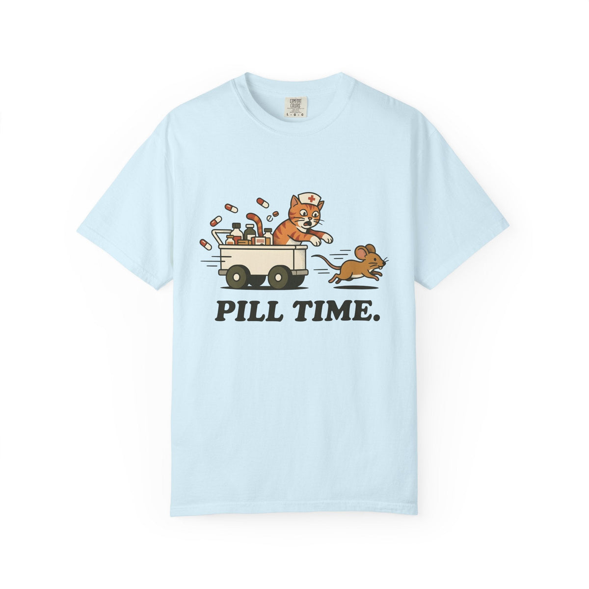 Medical Cat Line Art T-Shirt – Vet Nurse Feline Lover product image 2