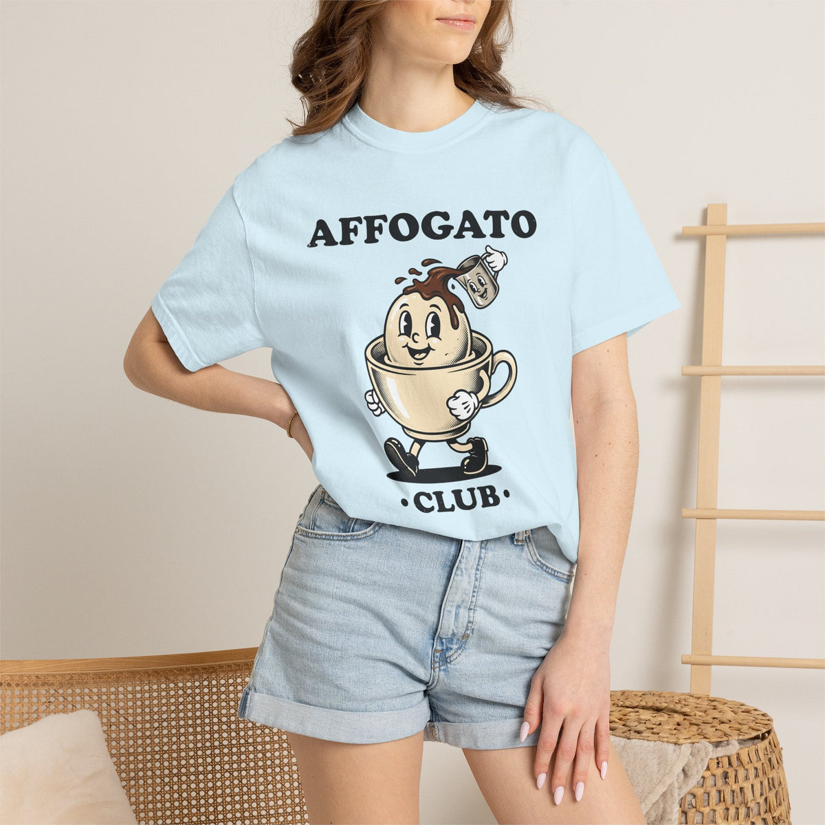 Coffee Ice Cream Cone Shirt Cuisine Unisex Gift Animated Tee product image 9