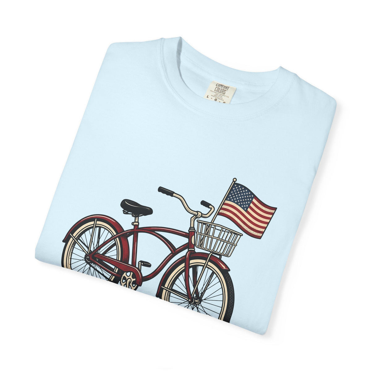 Bike Illustration Shirt 4th Of July America Unisex Gift Old product image 8